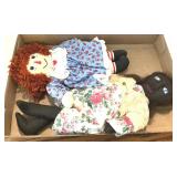 Raggedy Ann & Handmade Black American Dolls