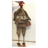Handmade Black Crow Bird Stuffed Doll 29"
