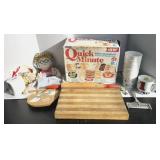 Kitchen Lot Cutting Board, Rolling Pin, MW Dehydr