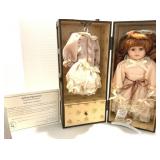 Heritage Mint Hand Painted Bisque Porcelain Doll