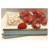 Assorted Craft Supplies Porcelain Head&Limbs, Hair