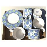 Pfaltzgraff Blue & Green Leaves Cups & Saucer Sets