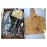 Assorted Kitchen Lot Grinder, Tin Molds, More