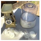 Oster Food Grinder & Cuisinart Frozen Yogurt Maker