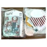 Raggedy Ann & Andy + Victorian Doll Kits w/Fabric
