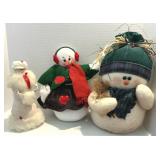 Snowmen Figure Decorations Felt
