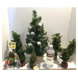 Miniature Christmas Trees Box Lot