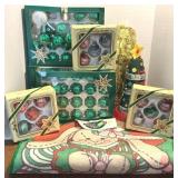 Christmas Ornaments, Clay Pot Tree, Door Mat