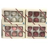 Christmas Deluxe Glass Ornaments in Box