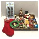 Assorted Christmas Ornaments Box Lot