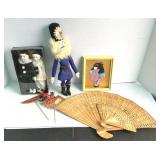 Pierrot & Clown Figurines, Guard Doll, Geisha, Etc