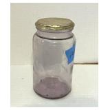Vtg Kerr Economy Quart Amethyst Glass Canning Jar