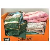 Blankets, Towels, Crocheted Placemats, Afghan, Etc