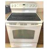 GE Electric 5 Burner Stove Self Cleaning Glass Top