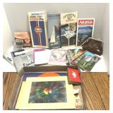 Vtg State Maps, Postcards, Misc.