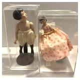 Vtg German Doll & Hitty Wood Doll 6-7" Tall