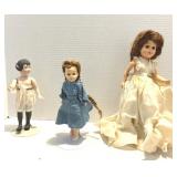 Vintage Dolls Hard Plastic & Bisque