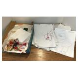 Sunbonnet Patterns, Embroidery Pieces, Floss, Etc.