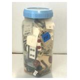 12" Jar Full of Buttons