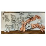 Variety of Vintage Cookie Cutters Metal