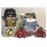 Handcrafted Black American Doll & Mice + Raggedy