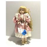 Vintage Seymore Mann Inc 1989 Porcelain Doll 15"