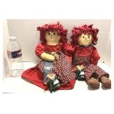 Handcrafted Raggedy Ann & Andy Dolls 1st Place