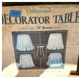 70" Round Table with Glass