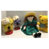 Vintage Handmade Folk Art Figures & Doll