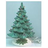 Ceramic Christmas Tree with Base Electric 16" Tall