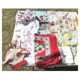 Crocheted Doilies, Apron, Tablecloths, Etc.
