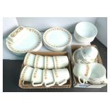 Corelle Dishes Gold Butterfly Plates, Bowls, Mugs,