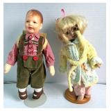 Kathe Kruse 10" Doil & Doll w/Housecoat