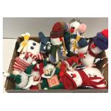 Assorted Handcrafted Ornaments Snowmen, Clowns