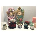 Handcrafted Pincushion, Wall Decor, Travel Cups