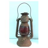 Dietz Little Wizard Railroad Lantern Red Globe
