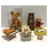 Handcrafted Bear, Artisan Made Porcelain Mini Doll