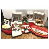 Christmas Figurines, Stocking, Pet Hat & Suit