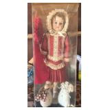 Antique Porcelain Doll with 1st Place Ribbon