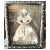 Vintage Victorian Wedding Dress Shadowbox