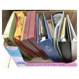 Box of Binders with Doll Pictures, Info, Etc.