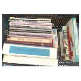 Plastic Crate Full of Assorted Books