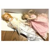 Vtg Doll Hard Plastic Open/Close Eyes & Porcelain