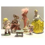 Japan Lady Figurines & Trinket Box