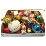 Box Full of Vintage Christmas Ornaments