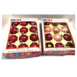 Vintage Glass Christmas Ornament Original Boxes