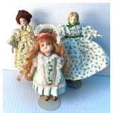 Porcelain Dolls Lot 5 1/2" Tall
