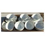 Noritake China Japan Graywood Platinum Leaves