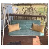 Free Standing Porch Glider with Cushion