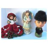 Crocheted Doll, 15 1/2" Angel Figurine & More